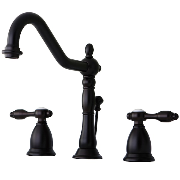 8" Widespread Bathroom Faucet, Oil Rubbed Bronze